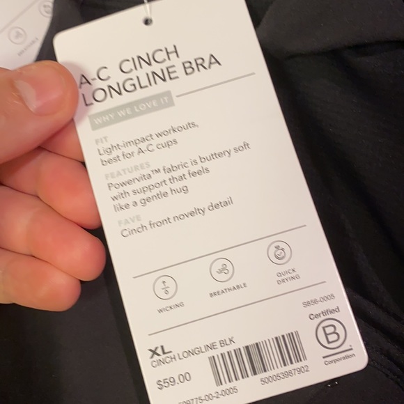 Athleta A-C Cinch Longline Bra - Picture 12 of 15